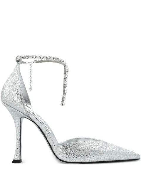 Jimmy Choo 110mm Stevie pumps Silver STEVIE100HTJ