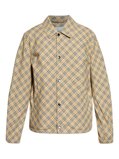 Burberry checked overshirt Neutrals 8110283