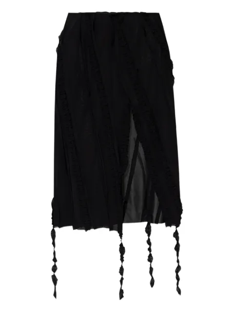 Blumarine ruched midi skirt Black A522G254A