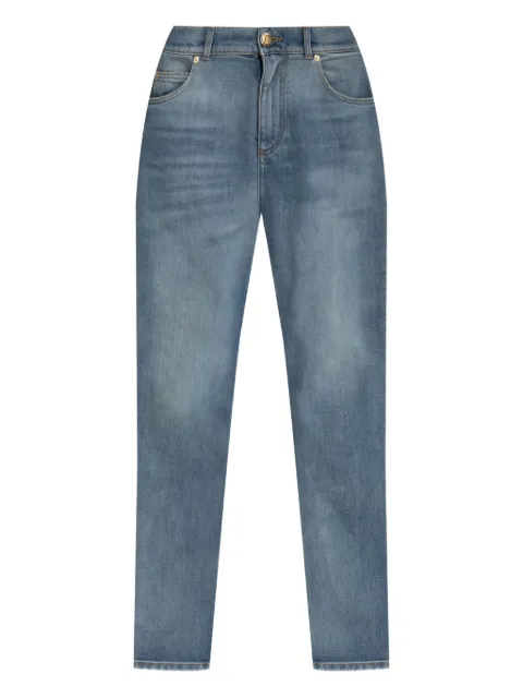 Balmain whiskering-effect jeans Blue FF1MF066DF79