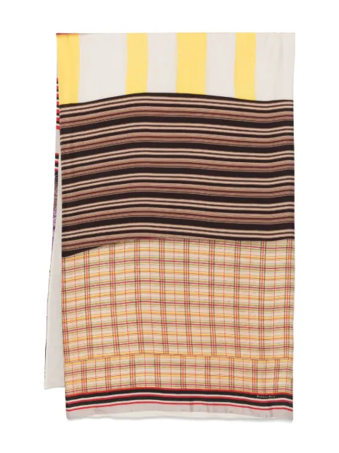 Pierre-Louis Mascia Aloesta silk scarf Neutrals ALOESTA65X190