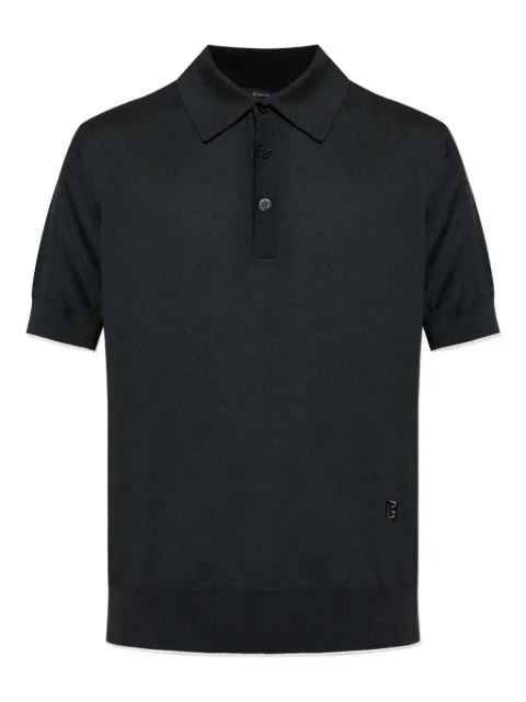 Balmain short-sleeve polo shirt Black FH1GB020KI73