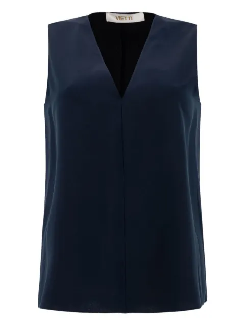 F.It V-neck sleeveless top Blue 13694203081