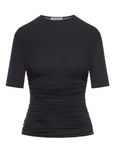 Alaïa jersey T-shirt Black AA9H1248J050B