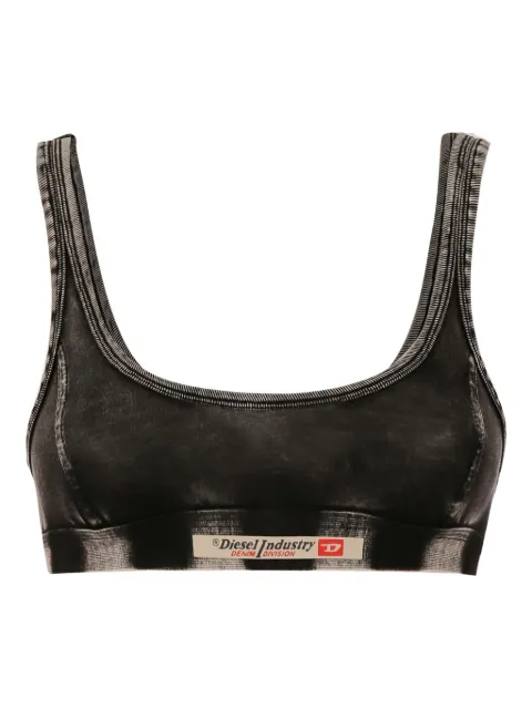 Diesel denim-effect bra Grey A195630SHAN900A