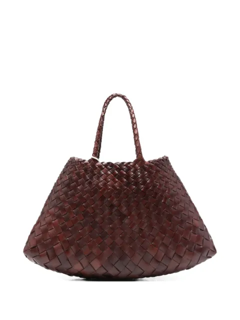 DRAGON DIFFUSION Santa Croce leather tote bag Brown 8893BRUCIATO