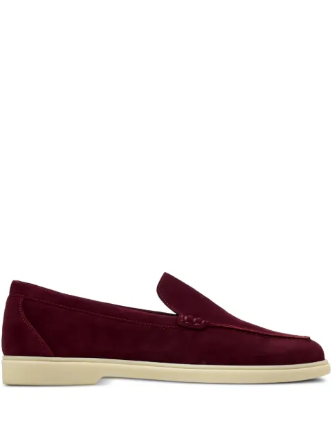 Magnanni suede leather loafers Red 25986