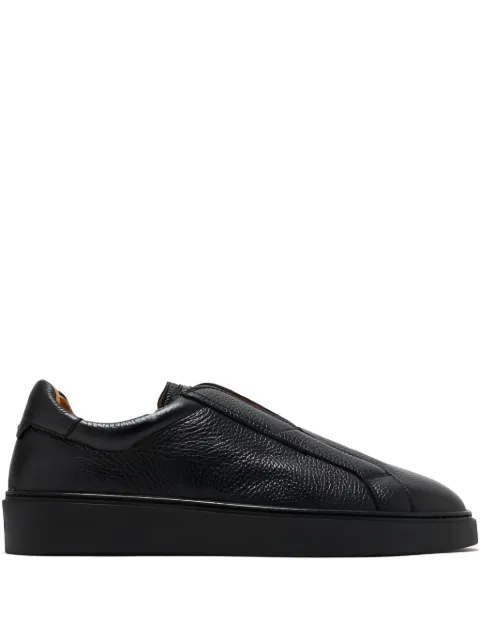 Magnanni slip-on leather sneakers Black 25569