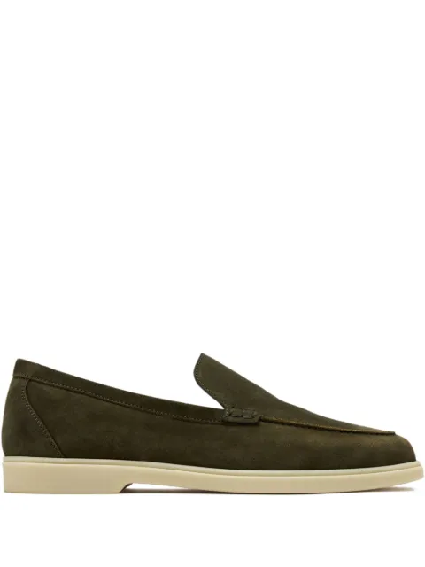 Magnanni suede loafers Green 25986