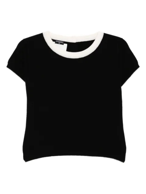 CHANEL Pre-Owned 1995 short-sleeved top Black 185448