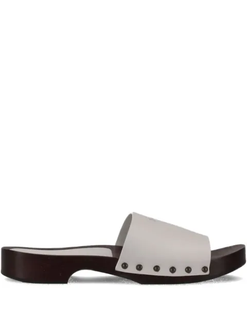 LA ROSE leather sandals White 14925850