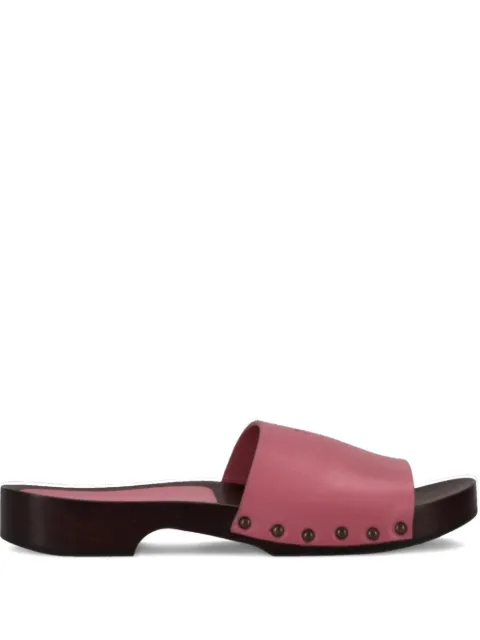 LA ROSE leather sandals Pink 14925850