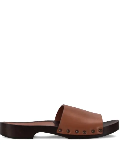 LA ROSE leather sandals Brown 14925850