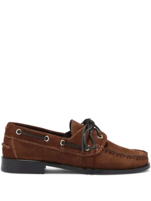 Aeyde Harris lace-up suede loafers Brown A11FLBOAR15FL160SS25990