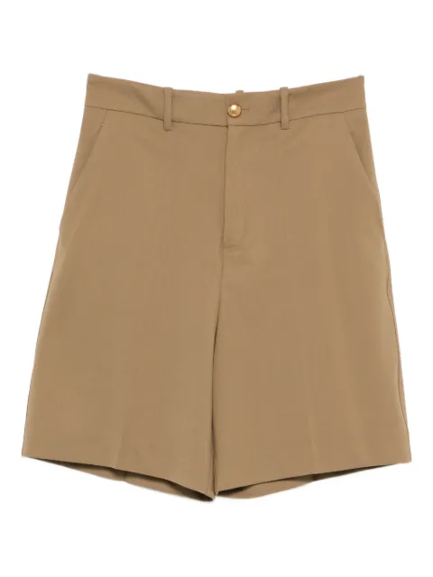 P.A.R.O.S.H. virgin wool-blend shorts Neutrals LILIUXY25D232489G