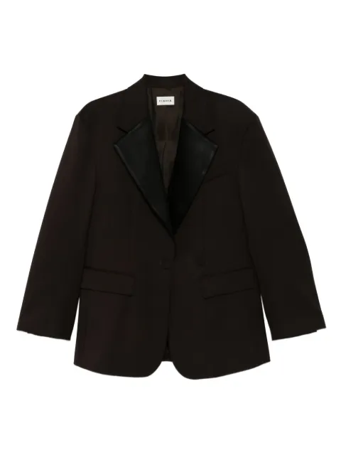 P.A.R.O.S.H. wide-lapel blazer Brown LILIUXY25D420335
