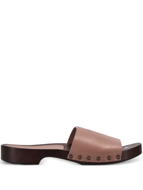 LA ROSE leather sandals Pink 14925850