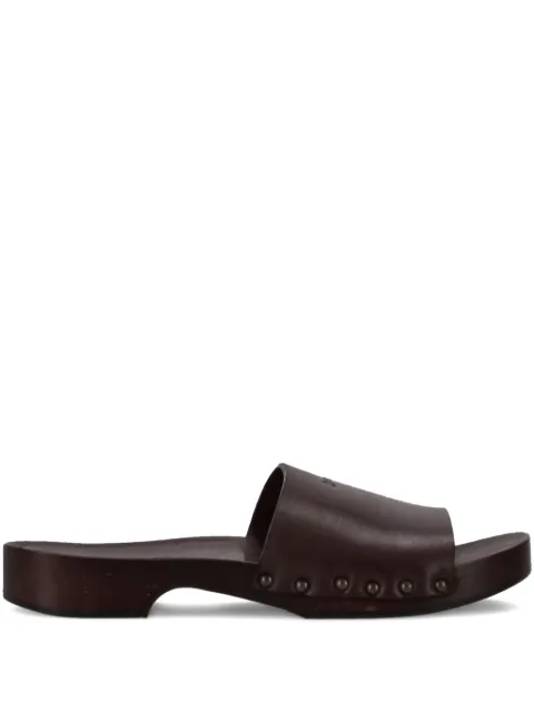LA ROSE leather sandals Brown 14925850