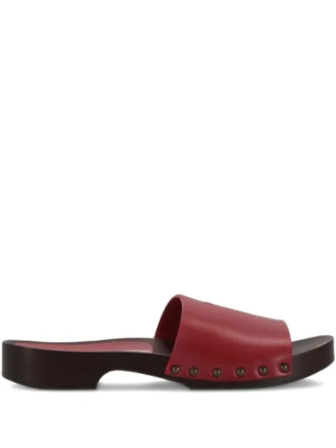 LA ROSE leather sandals Red 14925850