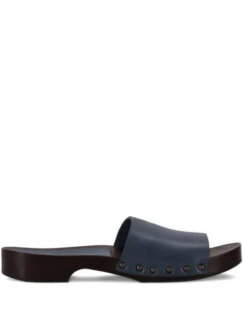 LA ROSE leather sandals Blue 14925850