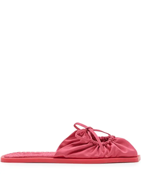 CARLOTHA RAY quilted ties flat mules Pink CT35002B15012