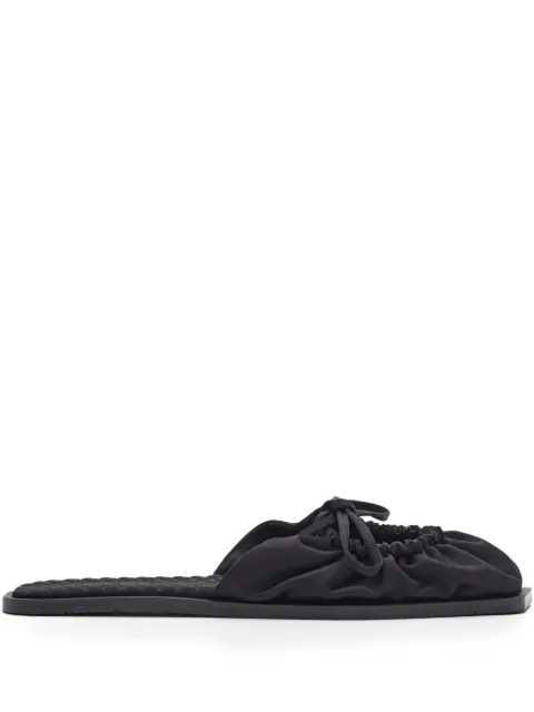 CARLOTHA RAY bow-detail flat mules Black CT35002B15015