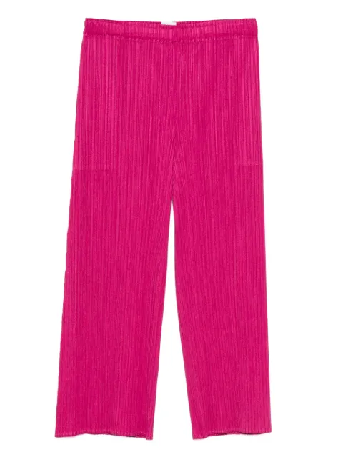 Pleats Please Issey Miyake pleated trousers Pink PP48JF154