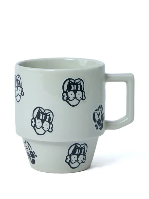 CHITÈ logo-motif mug White CH0225D002EGGSHELLWHITE