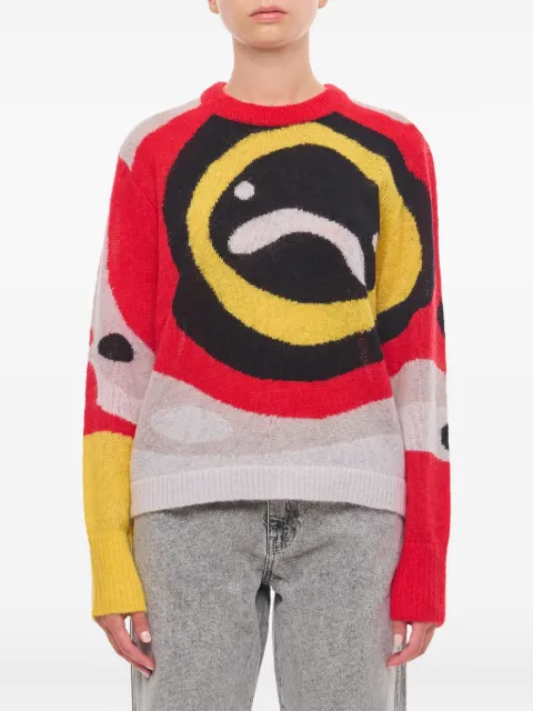 Charles Jeffrey Loverboy abstract-print crew-neck sweater Multicolour 041090701MUL
