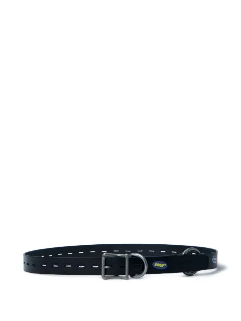 Martine Rose punched-hole buckle belt Black 1138LP10001BLK