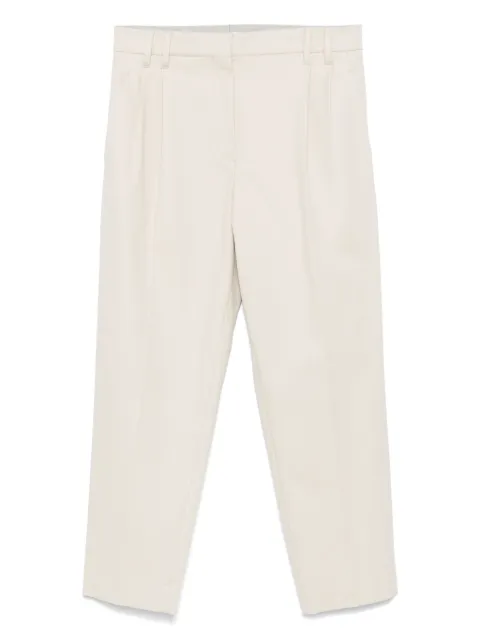 Brunello Cucinelli cotton trousers Neutrals MA126P8308C8913