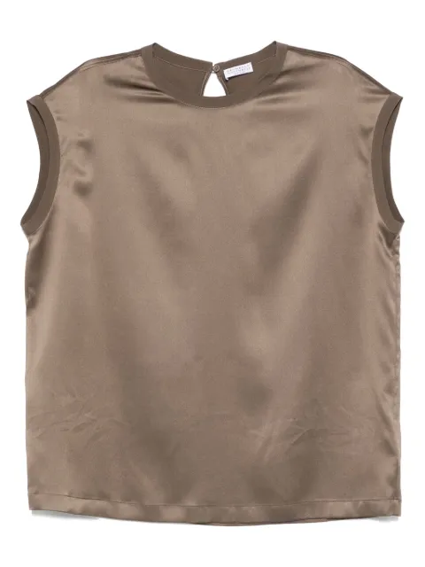 Brunello Cucinelli sleeveless top Green M0C59EH500C3981