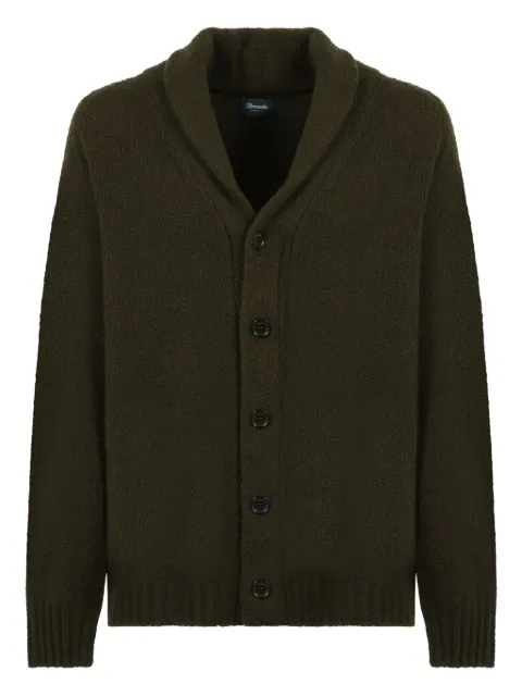 Drumohr shawl-collar wool cardigan Brown D5D419
