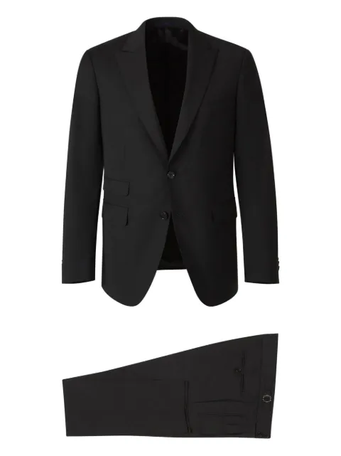 Scabal single-breasted suit Black L07P2E2V72H526