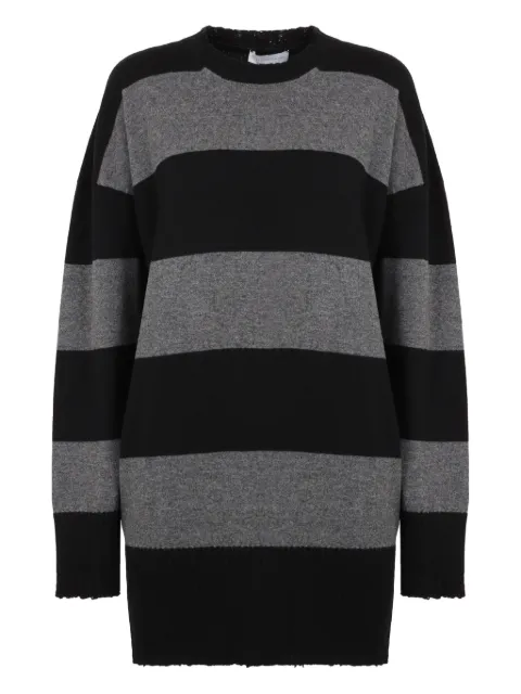 Stella McCartney striped ribbed knit dress Black 6K10653S2586