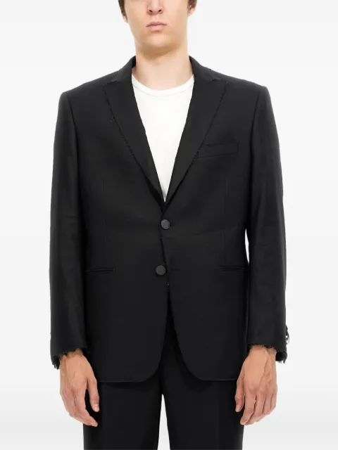 Tonello frayed blazer Black 04G748V