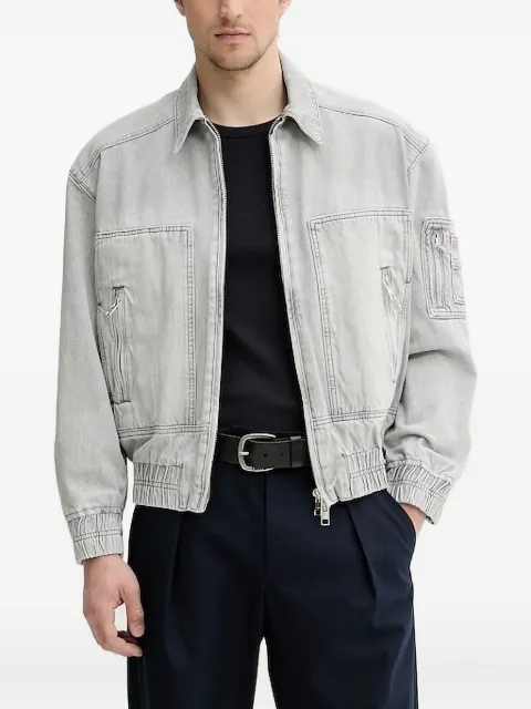 IRO zip-fastening denim jacket Grey MP137