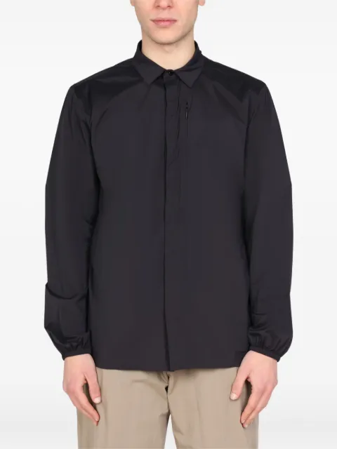 MONOBI zip-pocket shirt jacket Black 111082005099