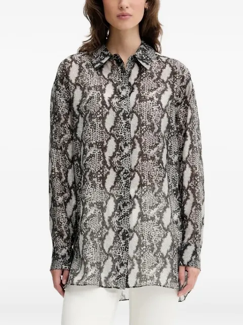 IRO ALOUNE snakeskin print shirt Black WM18ALOUNE