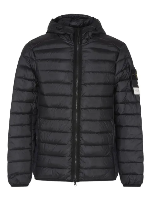 Stone Island hooded quilted coat Black 811540324A0029