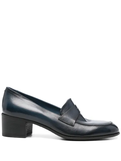Pantanetti 50mm leather pumps Blue 16020