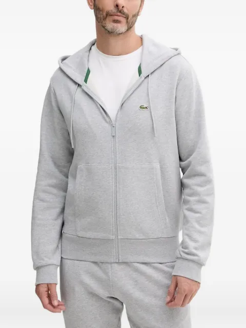 Lacoste logo-patch hoodie Grey WH2528T
