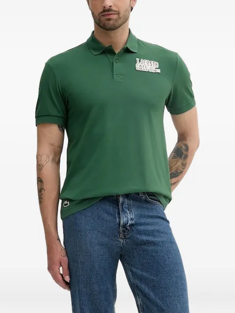 Lacoste crocodile-patch short-sleeved polo shirt Green DH8958