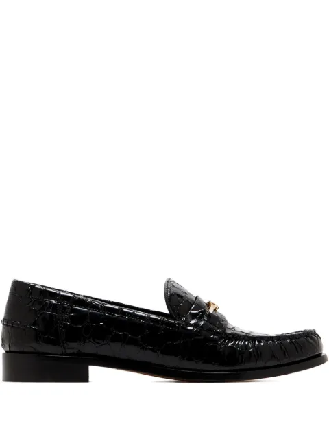 Ferragamo croc-effect loafers Black 784943