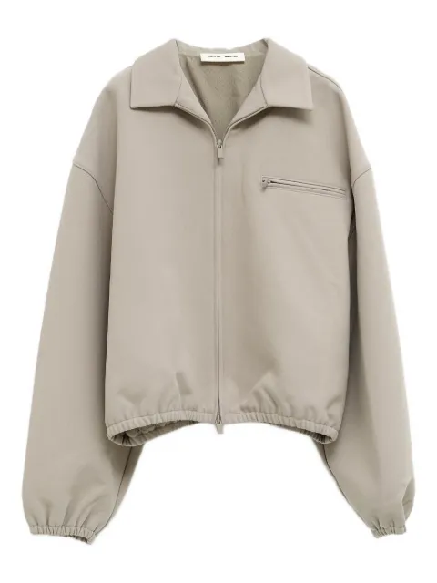 FEAR OF GOD ESSENTIALS zip-up collared jacket Grey 202SP258061F