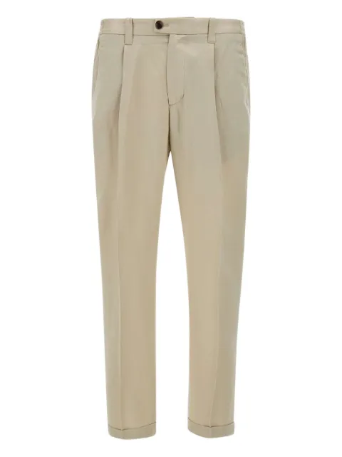 DEVORE pleated-front trousers Neutrals DVR47CG10370538