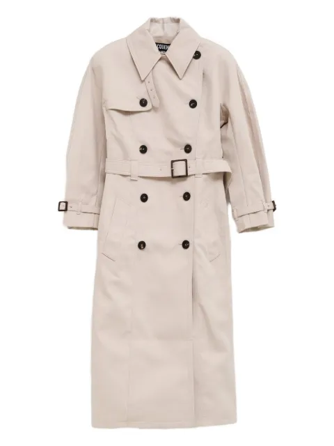 Jacquemus double-breasted belted trench coat White COW00109AW00644