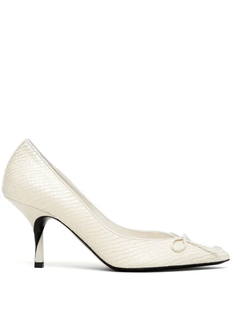 Jacquemus Tourni python-effect pumps Neutrals FOW00178AC32A01