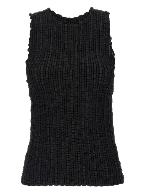 Issey Miyake round-neck tank top Black IM56FJ604