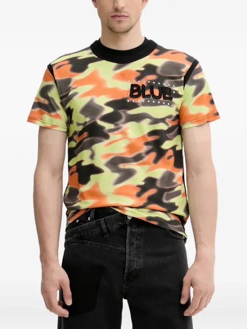 BLUEMARBLE camouflage-print embellished T-shirt Green TS37JE40BA25